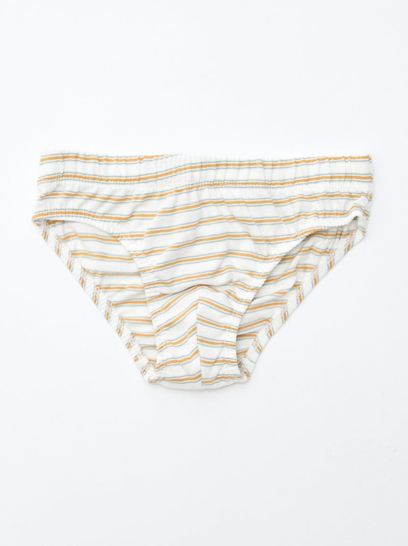 Pack de 7 slips estampados Blanco - Kiabi