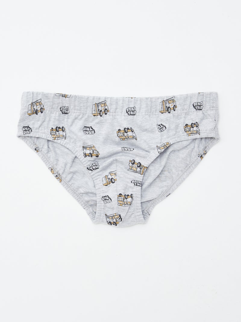 Pack de 7 slips estampados BLANCO - Kiabi