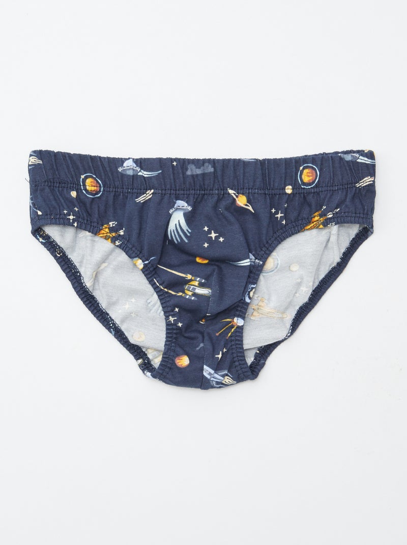 Pack de 7 slips estampados Blanco - Kiabi