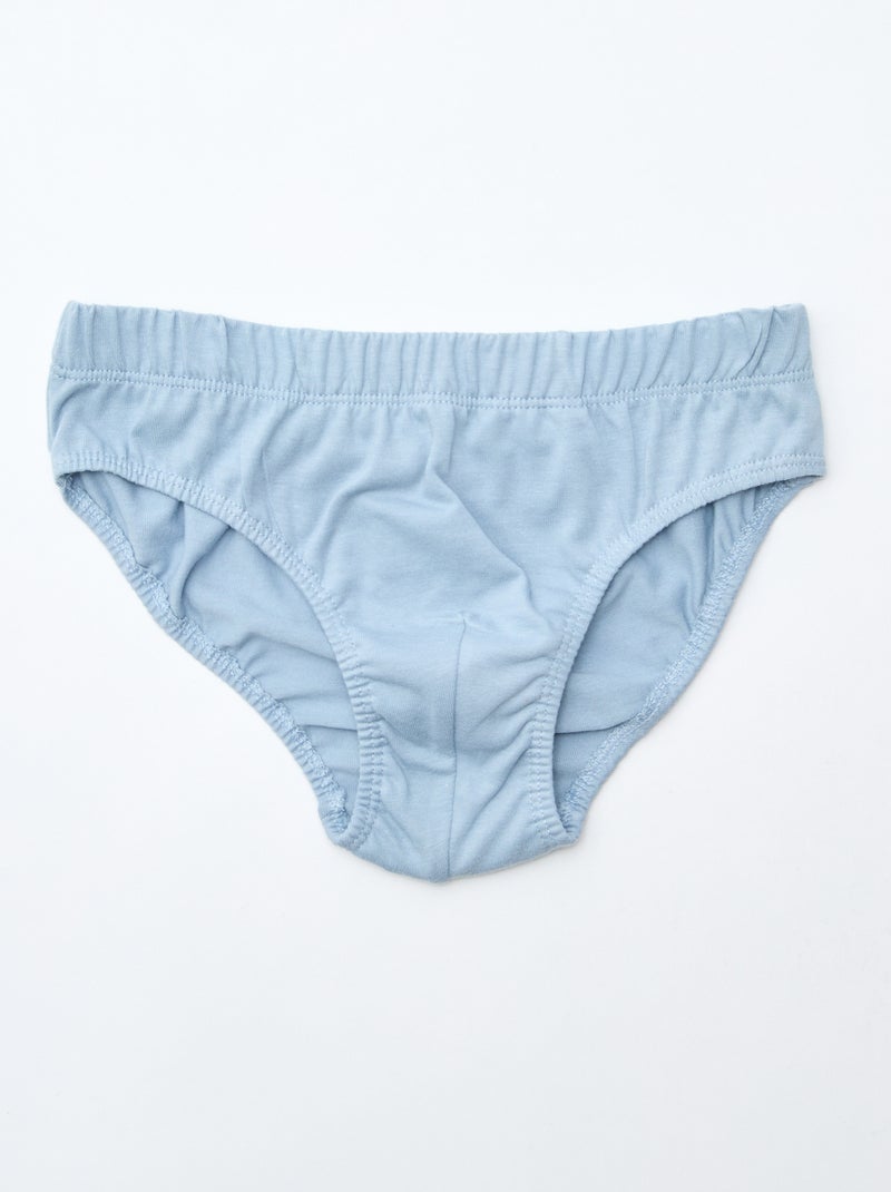Pack de 7 slips estampados Gris - Kiabi