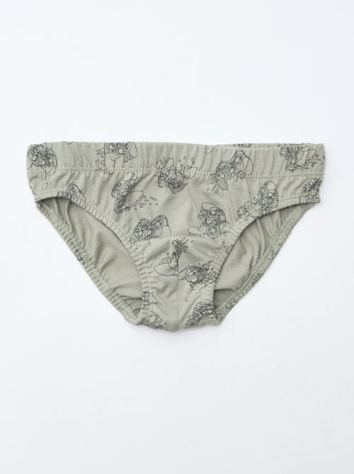 Pack de 7 slips estampados - Kiabi