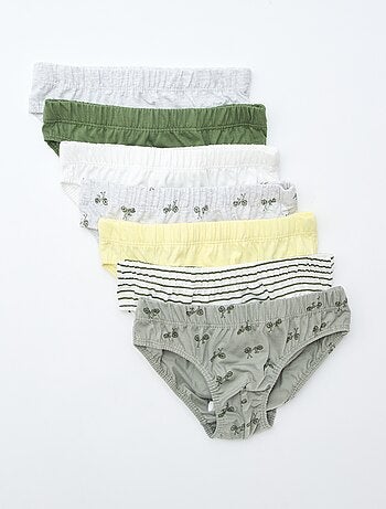 Pack de 7 slips estampados