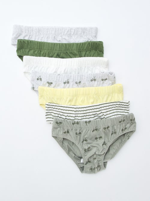 Pack de 7 slips estampados - Kiabi