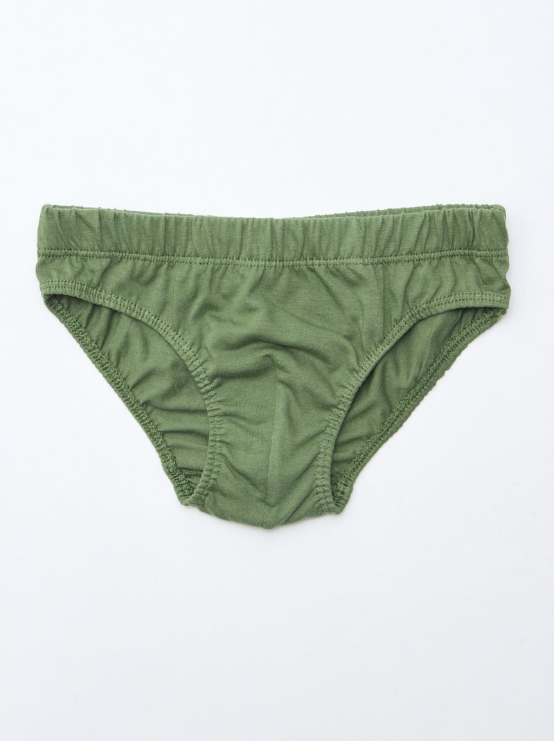 Pack de 7 slips estampados Gris - Kiabi