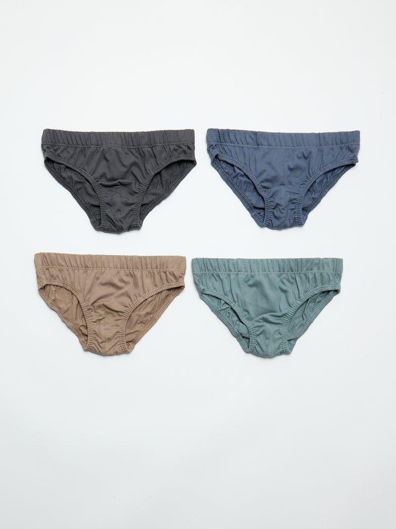 Pack de 7 slips estampados Gris - Kiabi