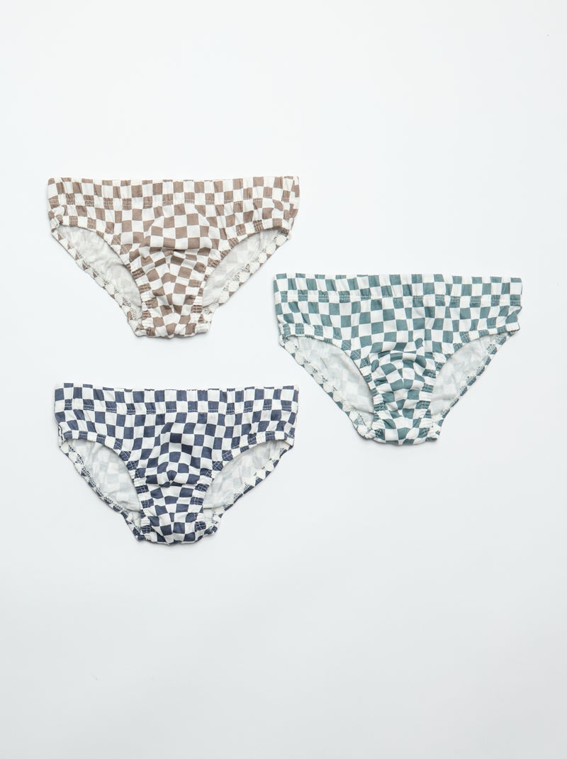 Pack de 7 slips estampados Gris - Kiabi