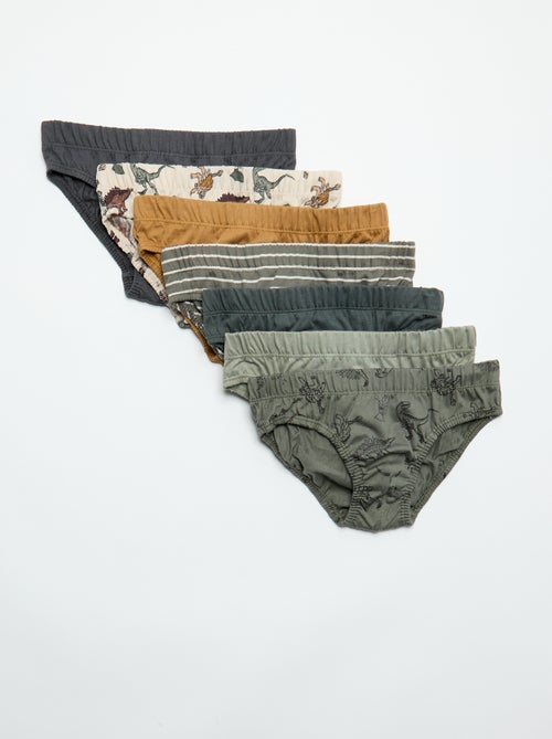 Pack de 7 slips estampados - Kiabi