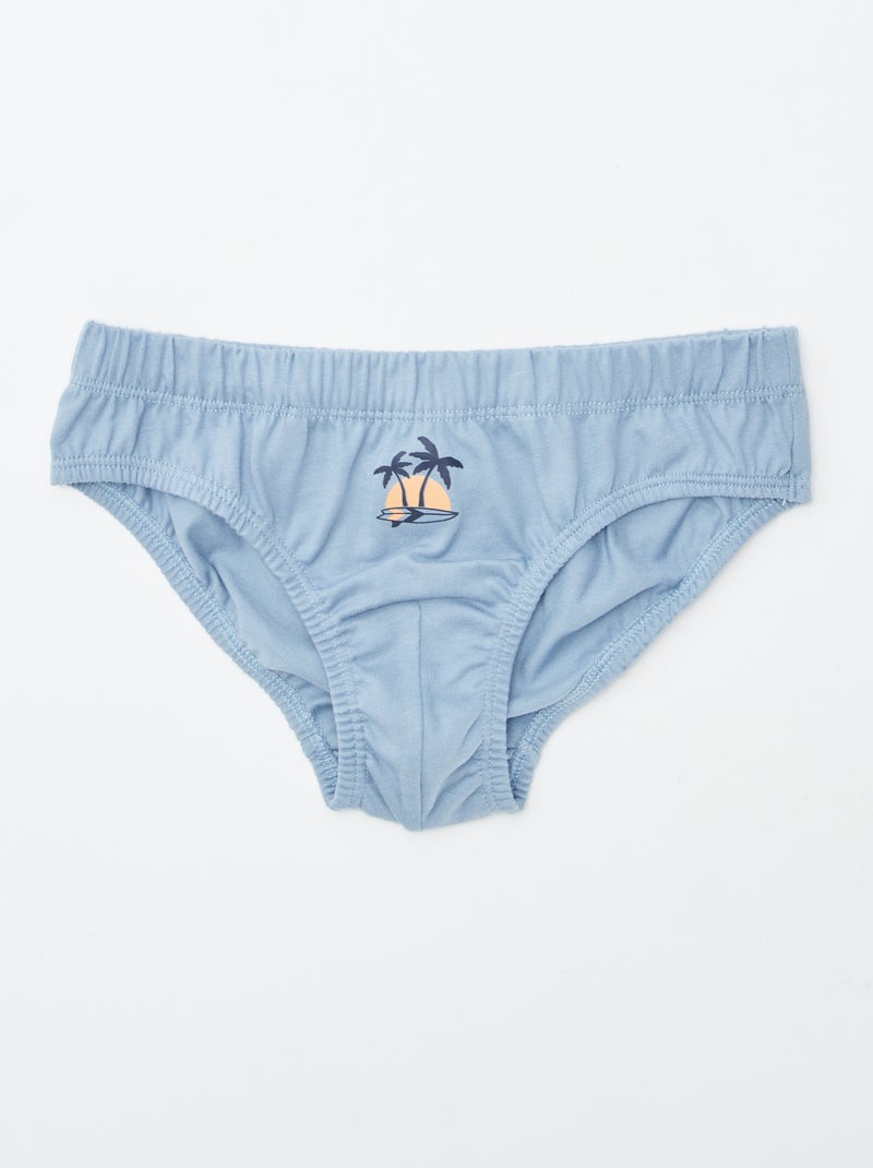 Pack de 7 slips estampados NARANJA - Kiabi