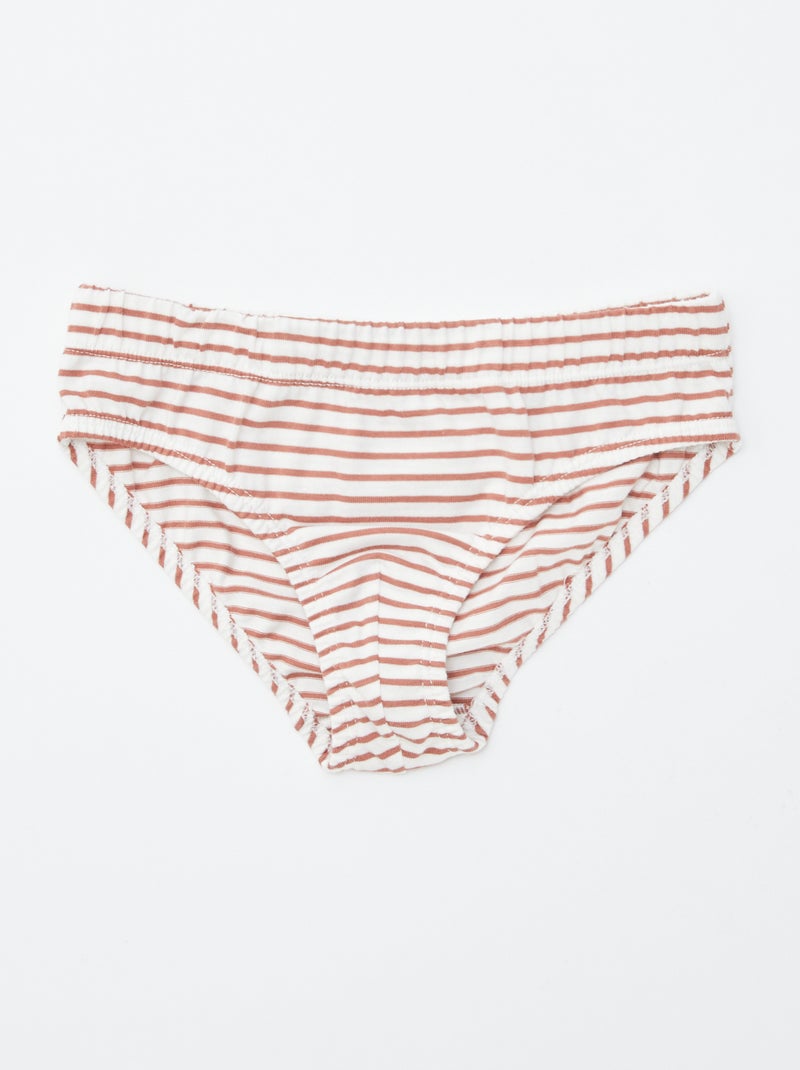 Pack de 7 slips estampados NARANJA - Kiabi