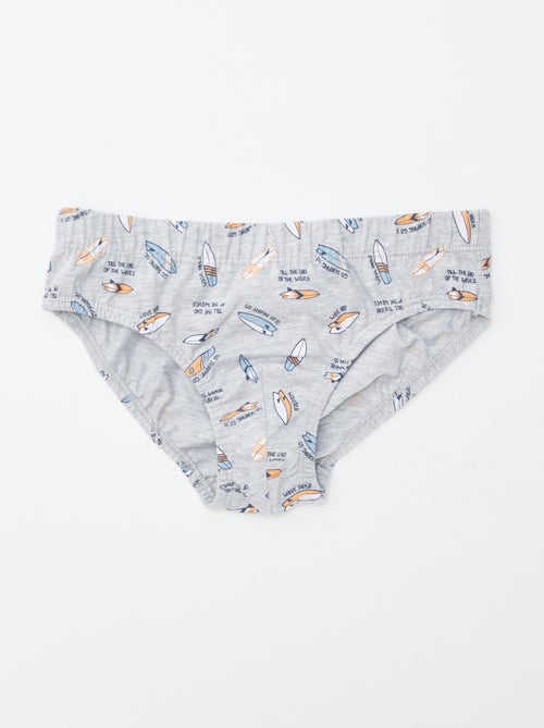 Pack de 7 slips estampados - Kiabi