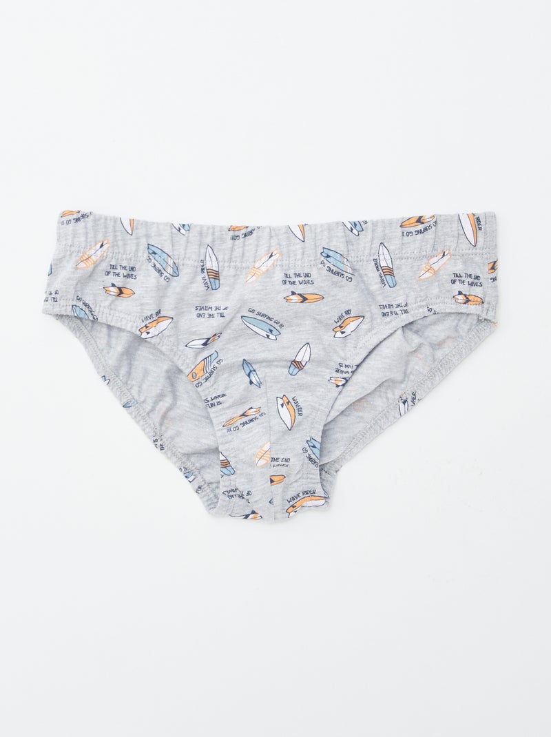 Pack de 7 slips estampados NARANJA - Kiabi