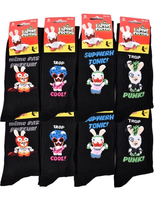 Pack de 8 Calcetines Adulto Licencia Fantasías Surtido Modelos - Kiabi Pack de 8 Calcetines Adulto Licencia Fantasías Surtido Modelos - Kiabi