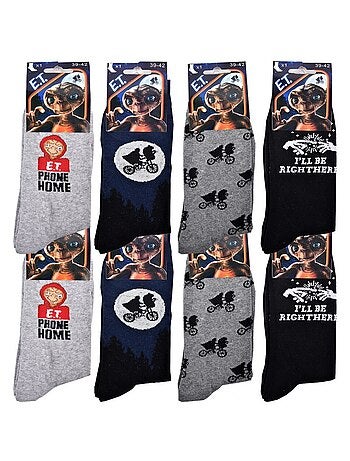 Pack de 8 calcetines hombre E.T L'EXTRATERRESTRE