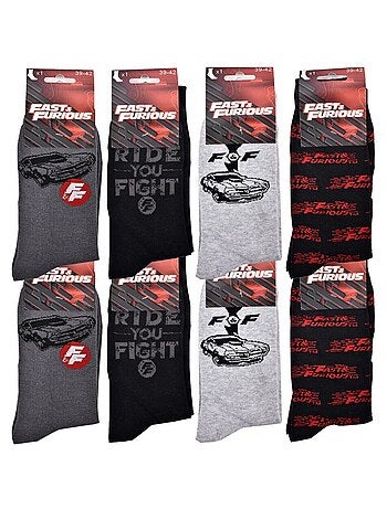 Pack de 8 calcetines hombre FAST AND FURIOUS