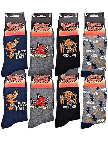 Pack de 8 calcetines hombre HOT STUFF