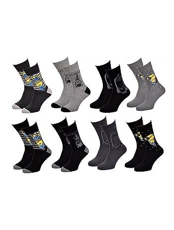 Pack de 8 calcetines HOMBRE LES MINIONS