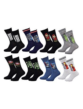 Pack de 8 Calcetines Hombre Marvel Avengers
