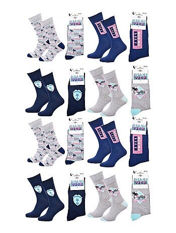 Pack de 8 calcetines hombre MIAMI VICE