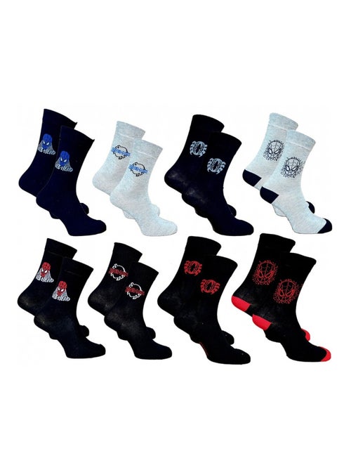 Pack de 8 calcetines hombre SPIDERMAN - Kiabi Pack de 8 calcetines hombre SPIDERMAN - Kiabi