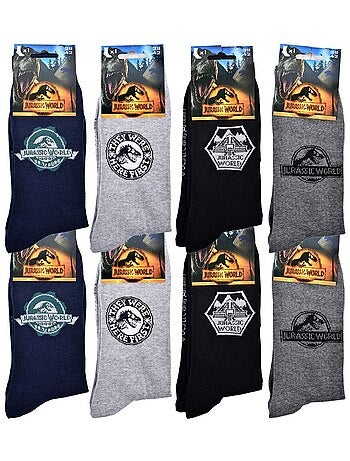 Pack de 8 calcetines JURASSIC WORLD hombre