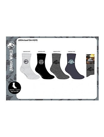 Pack de 8 calcetines JURASSIC WORLD hombre