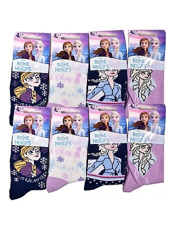 Pack de 8 calcetines niña LA REINA DE LAS NIEVES