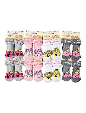 Pack de 8 calcetines niña MONSIEUR MADAME