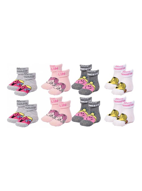 Pack de 8 calcetines niña MONSIEUR MADAME - Kiabi Pack de 8 calcetines niña MONSIEUR MADAME - Kiabi