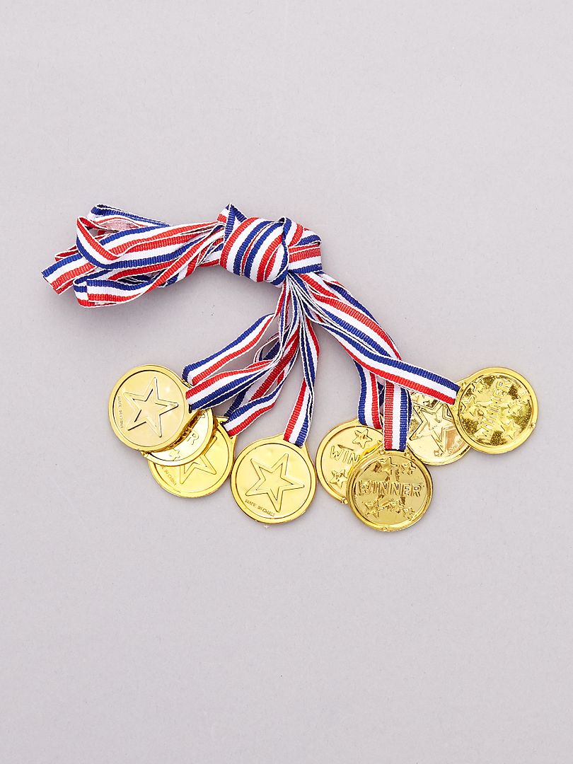 Pack de 8 medallas BEIGE - Kiabi