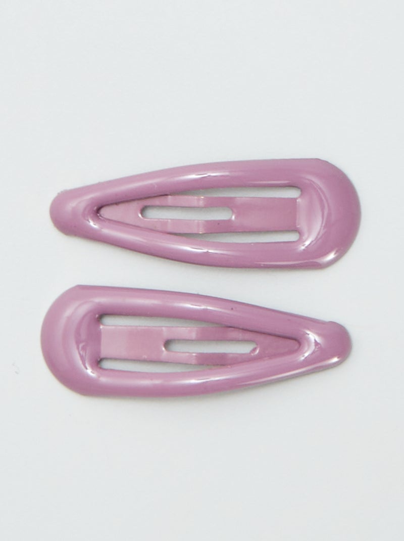 Pack de 8 mini pinzas clic clac ROSA - Kiabi