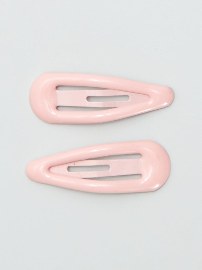 Pack de 8 mini pinzas clic clac ROSA - Kiabi