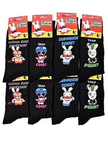 Pack de 9 calcetines hombre LAPINS CRETINS