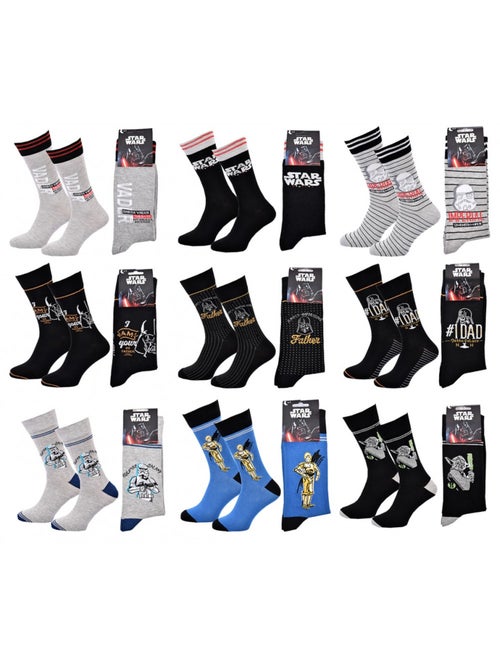 Pack de 9 calcetines hombre LICENCE - Kiabi Pack de 9 calcetines hombre LICENCE - Kiabi