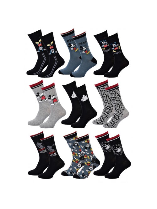 Pack de 9 calcetines hombre LICENCE - Kiabi Pack de 9 calcetines hombre LICENCE - Kiabi