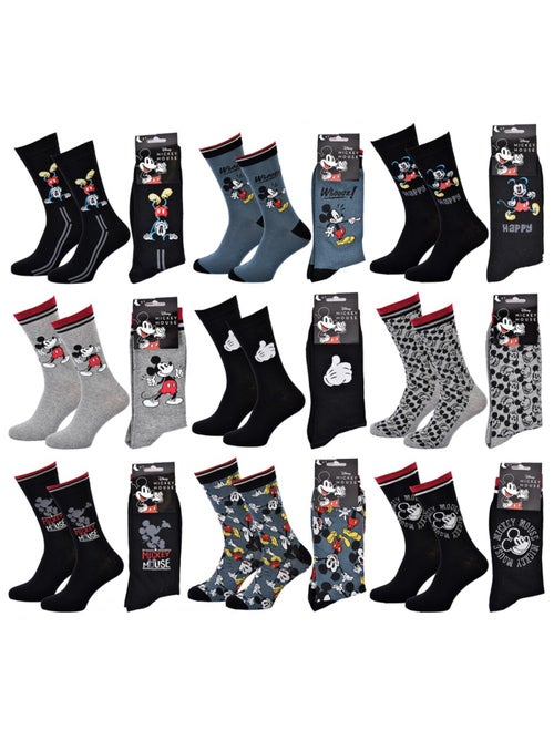 Pack de 9 calcetines hombre LICENCE - Kiabi Pack de 9 calcetines hombre LICENCE - Kiabi