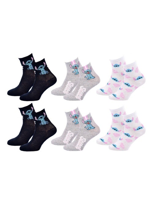Pack de 9 calcetines mujer LILO ET STITCH - Kiabi