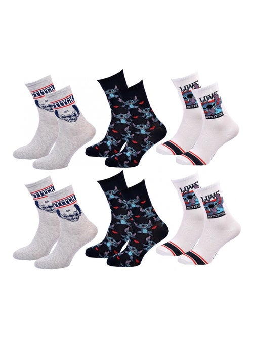 Pack de 9 calcetines mujer LILO ET STITCH - Kiabi