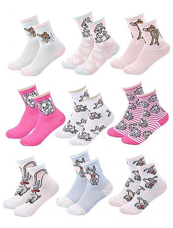 Pack de 9 calcetines niña DISNEY CLASSIC