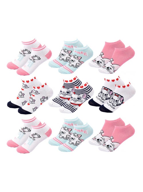 Pack de 9 calcetines niña DISNEY CLASSIC - Kiabi