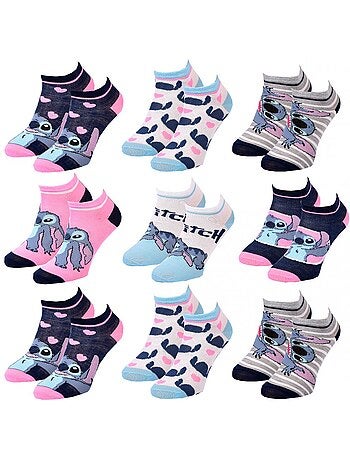 Pack de 9 calcetines niña DISNEY LILO Y STITCH
