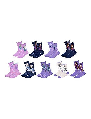 Pack de 9 calcetines niña LA REINE DES NEIGES