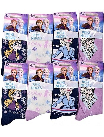 Pack de 9 calcetines niña LA REINE DES NEIGES