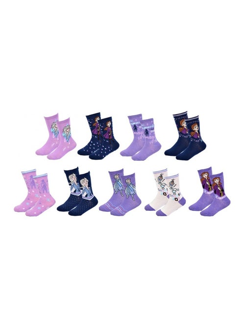 Pack de 9 calcetines niña LA REINE DES NEIGES - Kiabi