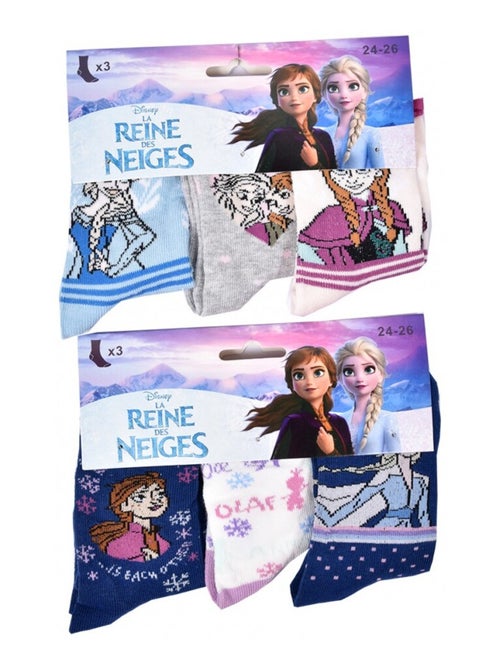 Pack de 9 calcetines niña LA REINE DES NEIGES - Kiabi