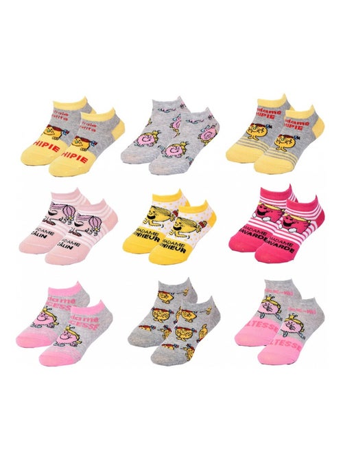 Pack de 9 calcetines niña MONSIEUR MADAME - Kiabi Pack de 9 calcetines niña MONSIEUR MADAME - Kiabi