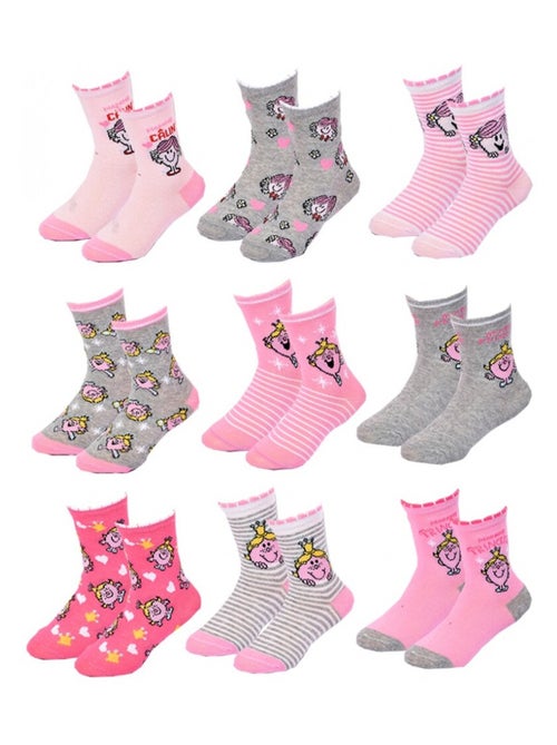 Pack de 9 calcetines niña MONSIEUR MADAME - Kiabi Pack de 9 calcetines niña MONSIEUR MADAME - Kiabi