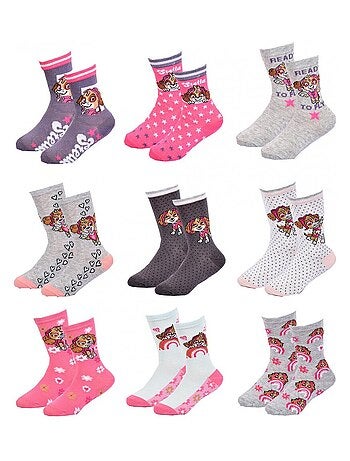 Pack de 9 calcetines niña PAT PATROUILLE