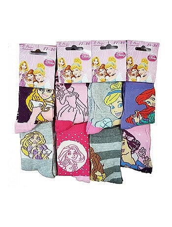 Pack de 9 calcetines niña PRINCESAS DISNEY