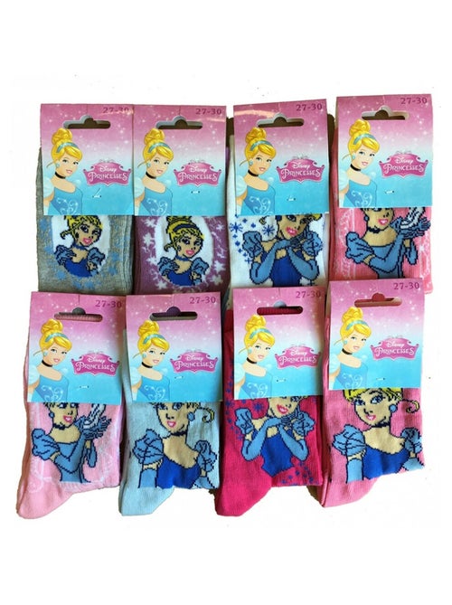 Pack de 9 calcetines niña PRINCESAS DISNEY - Kiabi