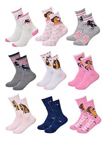 Pack de 9 calcetines niña SPIRIT